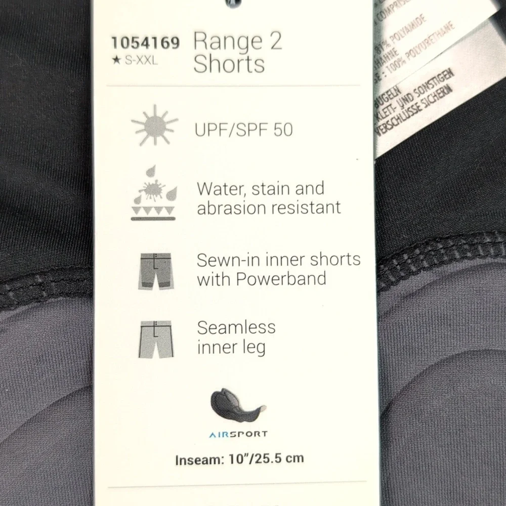 Garneau‎ Sleek Black Athletic Biking Cycling Shorts for Men